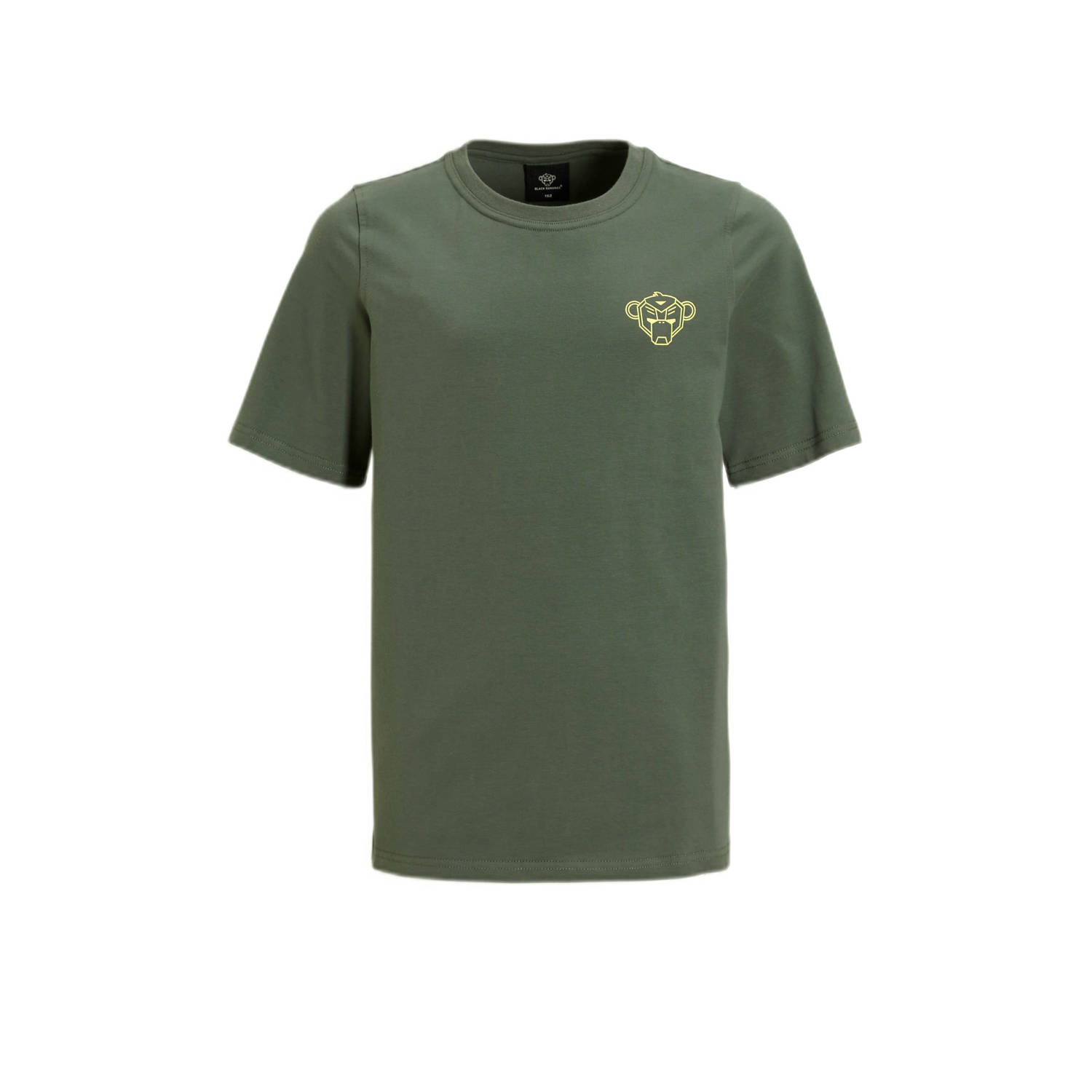 BLACK BANANAS T-shirt JR. FIESTA met printopdruk groen Jongens Katoen Ronde hals 140