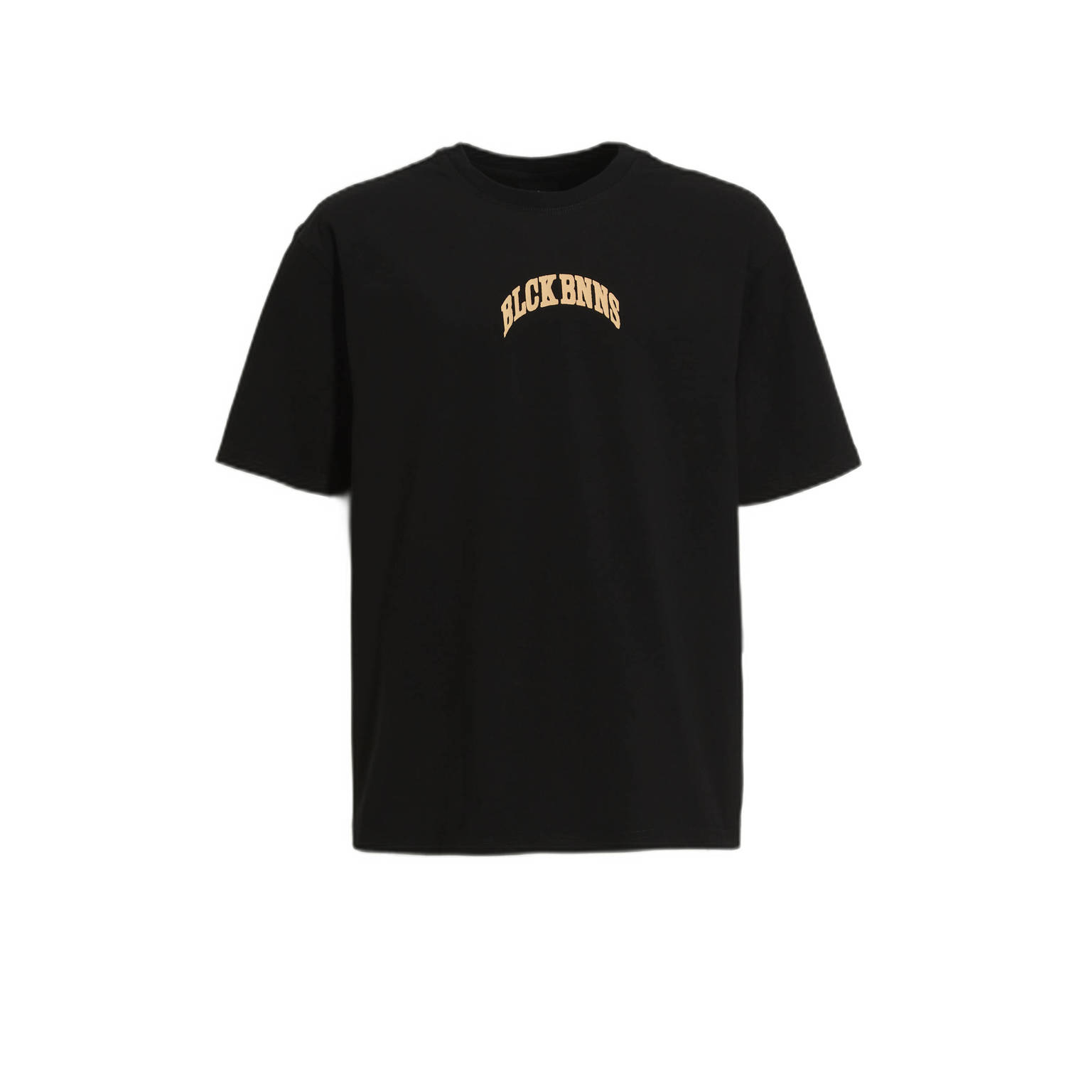 BLACK BANANAS T-shirt JR. TRANSFORM met backprint zwart Jongens Katoen Ronde hals 128
