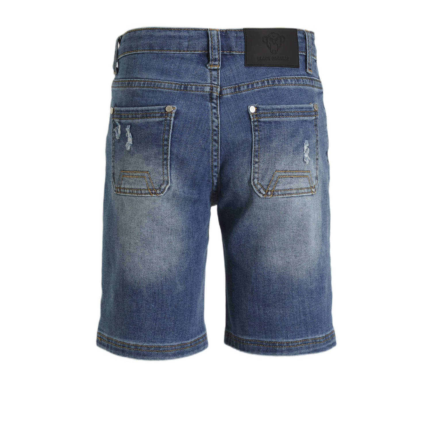 BLACK BANANAS regular fit denim short blauw