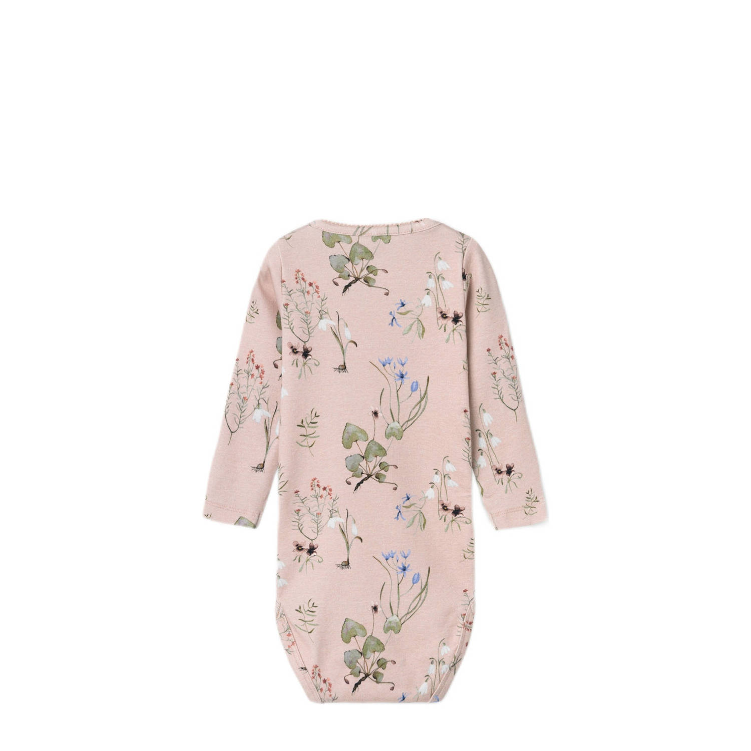 NAME IT BABY romper NBFBOSSA met bloemen lichtroze