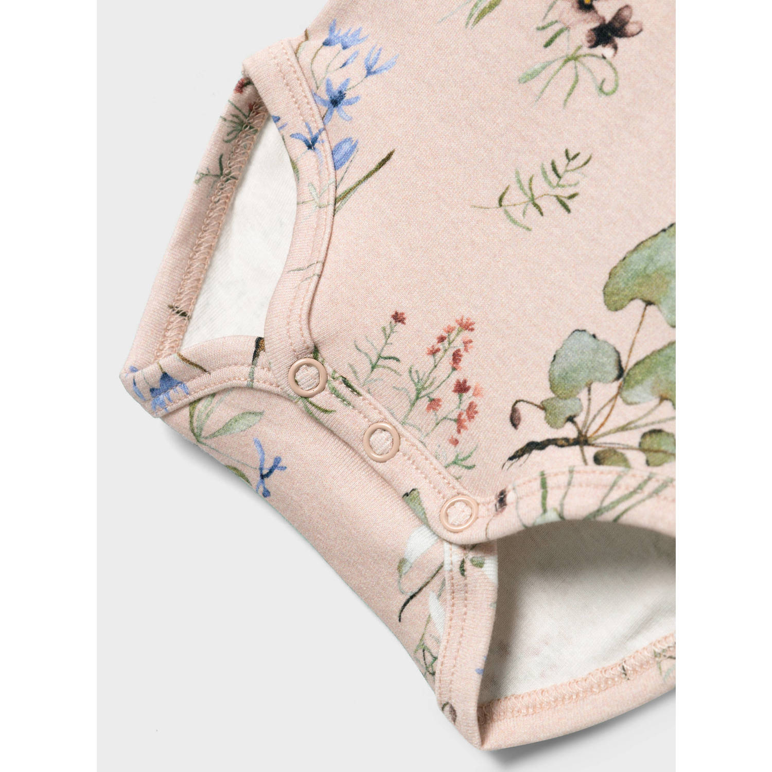 NAME IT BABY romper NBFBOSSA met bloemen lichtroze