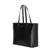 thumbnail: Charm London  shopper Midwood met crocoprint zwart