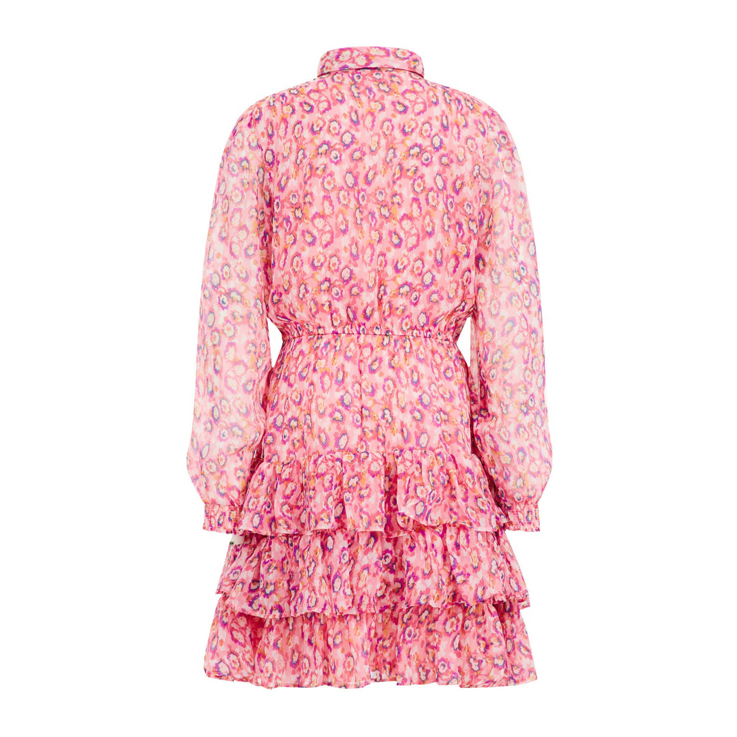 WE Fashion jurk van gerecycled polyester roze