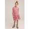 WE Fashion jurk van polyester roze