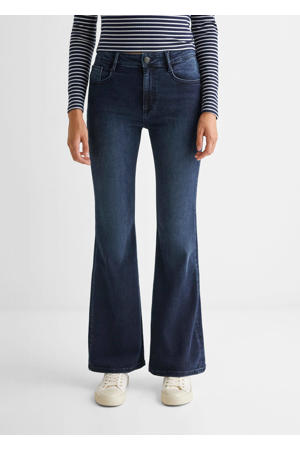 flared jeans donkerblauw