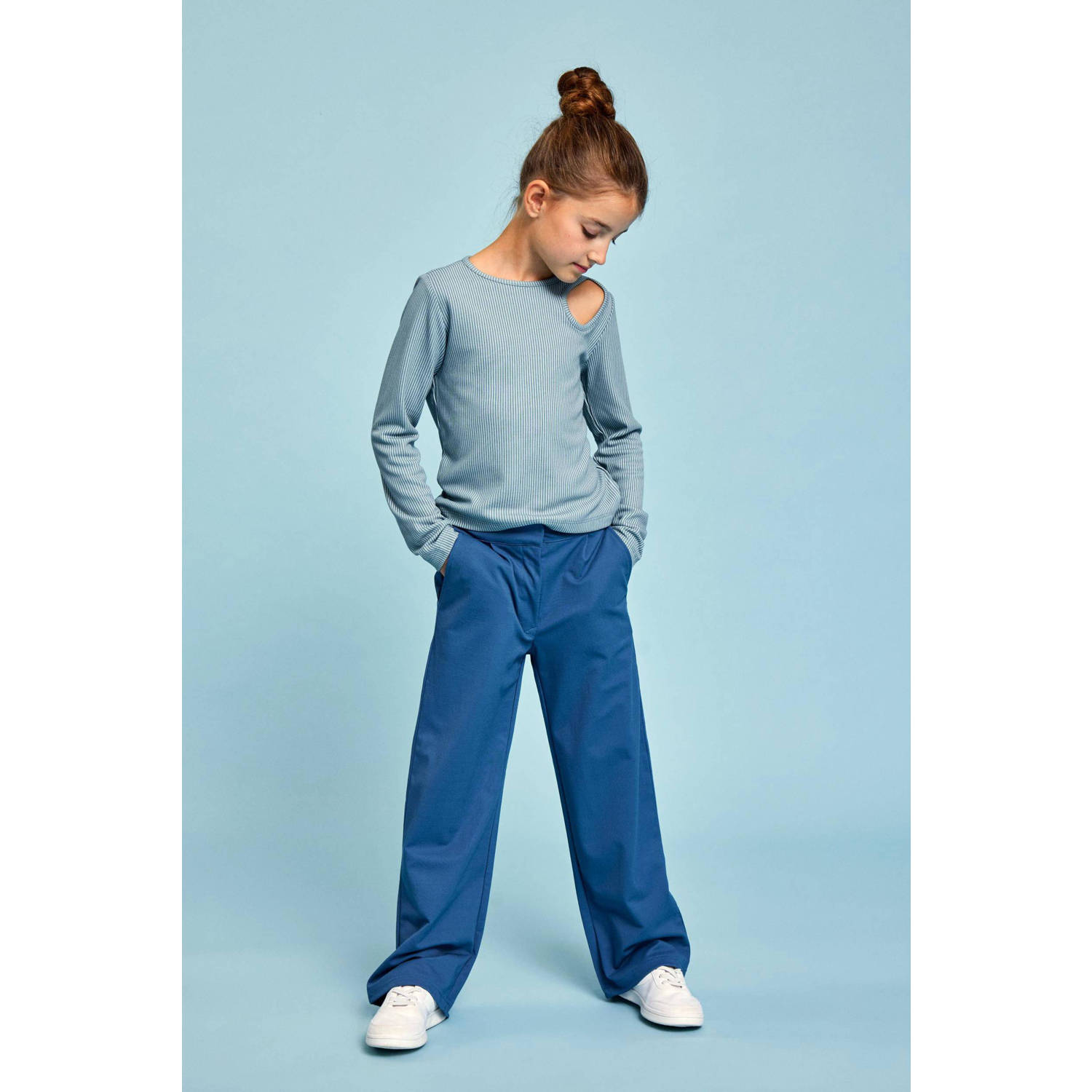 NAME IT KIDS top NKFNINNIE lichtblauw