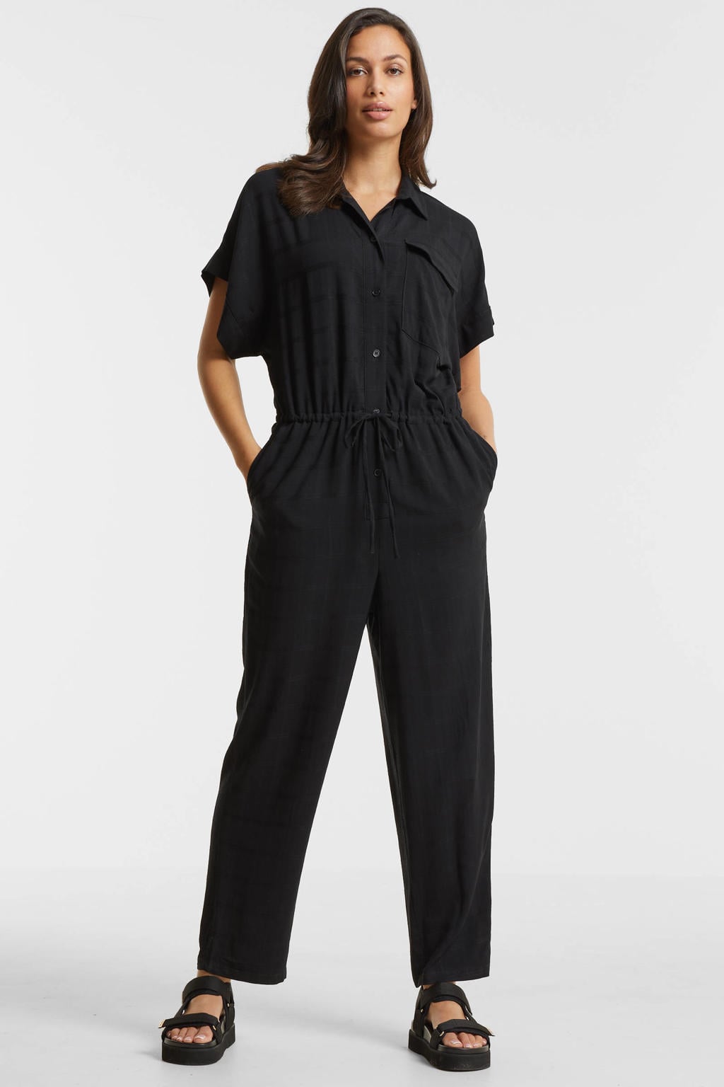 Anytime jumpsuit zwart