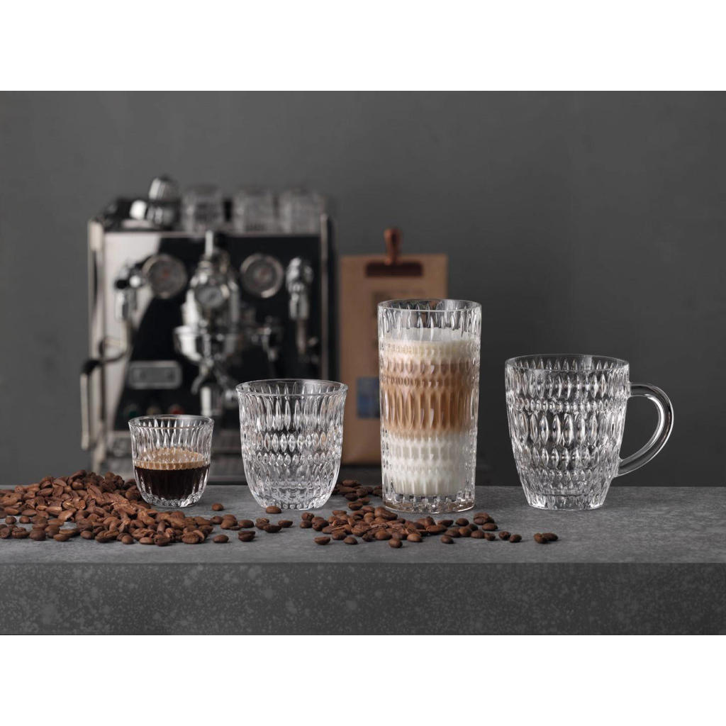 OTIX Latte Macchiato Glazen 280 ml 4 Stuks Theeglazen met Oor Cappu