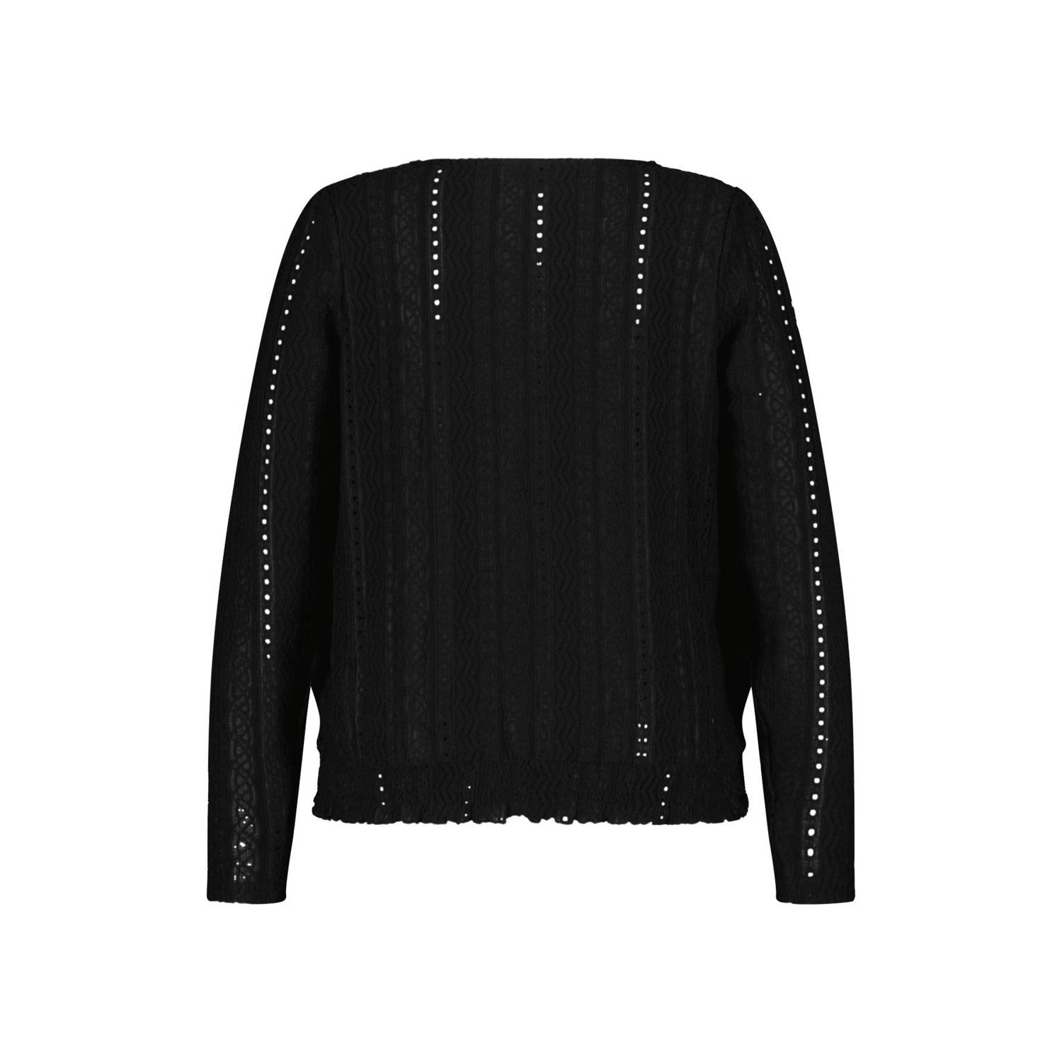 MS Mode geweven blousetop zwart