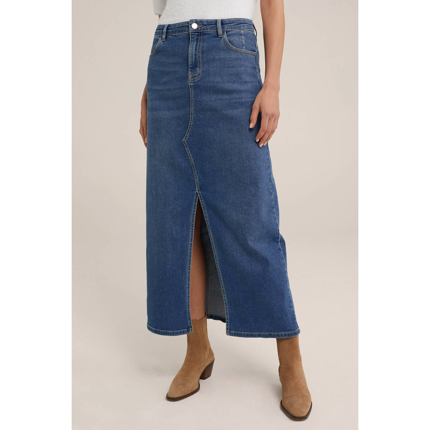 WE Fashion Blue Ridge spijkerrok medium blue denim