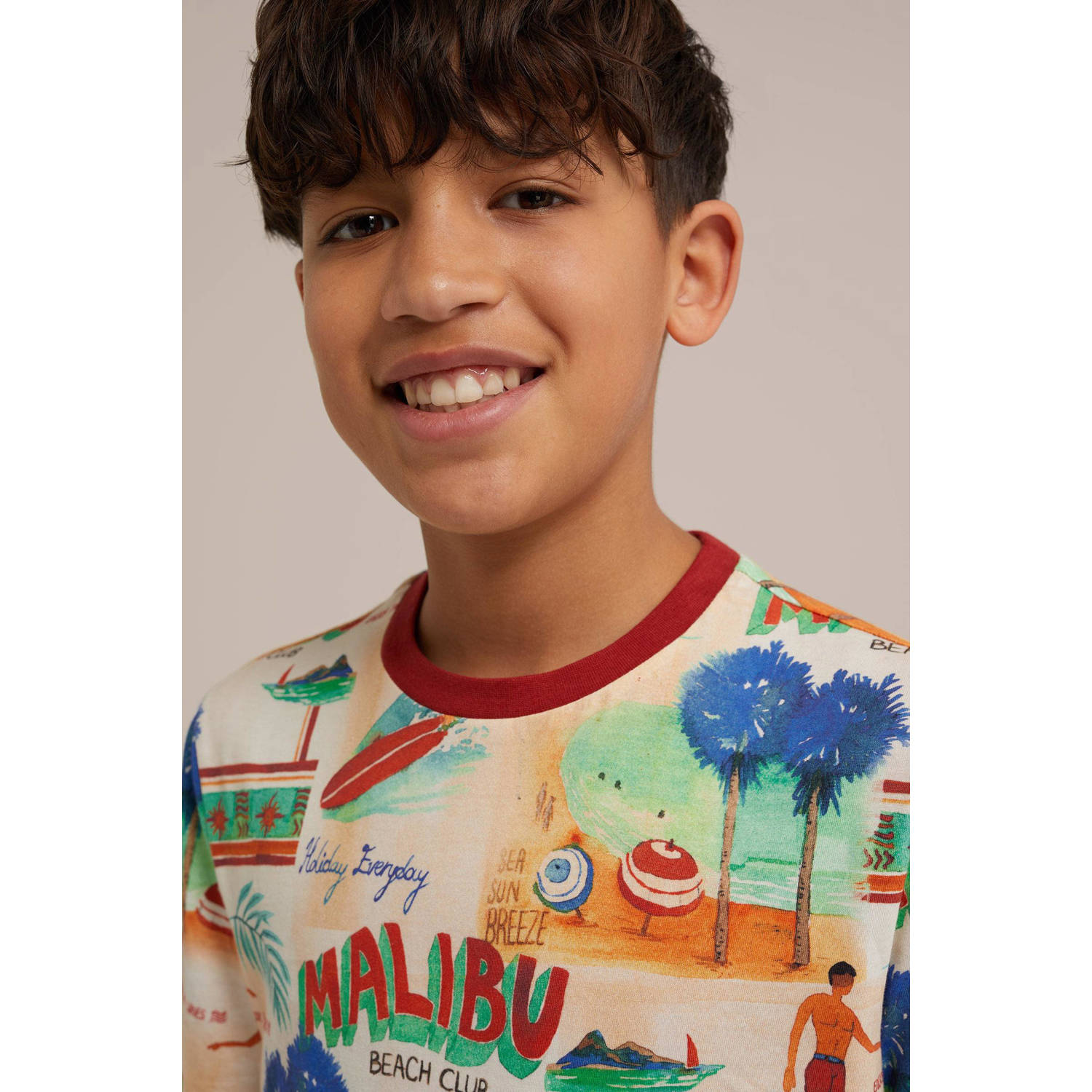 WE Fashion T-shirt met all over print multi