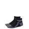Rucanor sportsokken Running Socks Low (set van 2) zwart/grijs