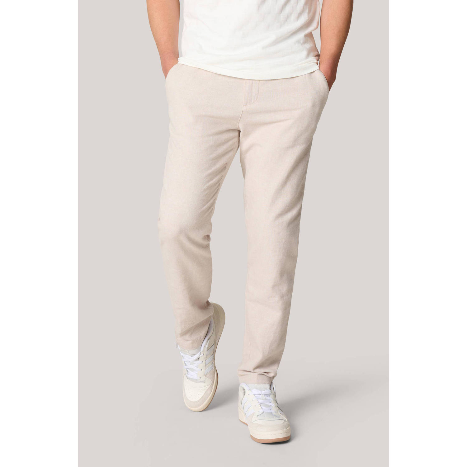 Shoeby regular fit broek beige