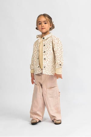 zomerjas met all over print ecru