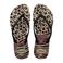 Havaianas teenslippers met panterprint zwart/roze