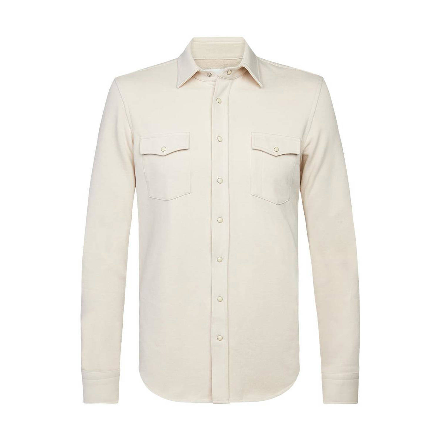 Profuomo Beige Overshirt met Drukknopen Beige Heren