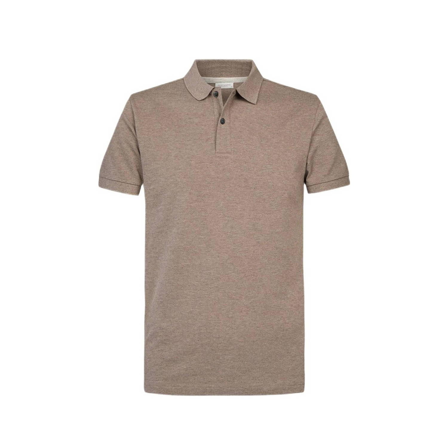 PROFUOMO Heren Polo's & T-shirts Polo Short Sleeve Taupe