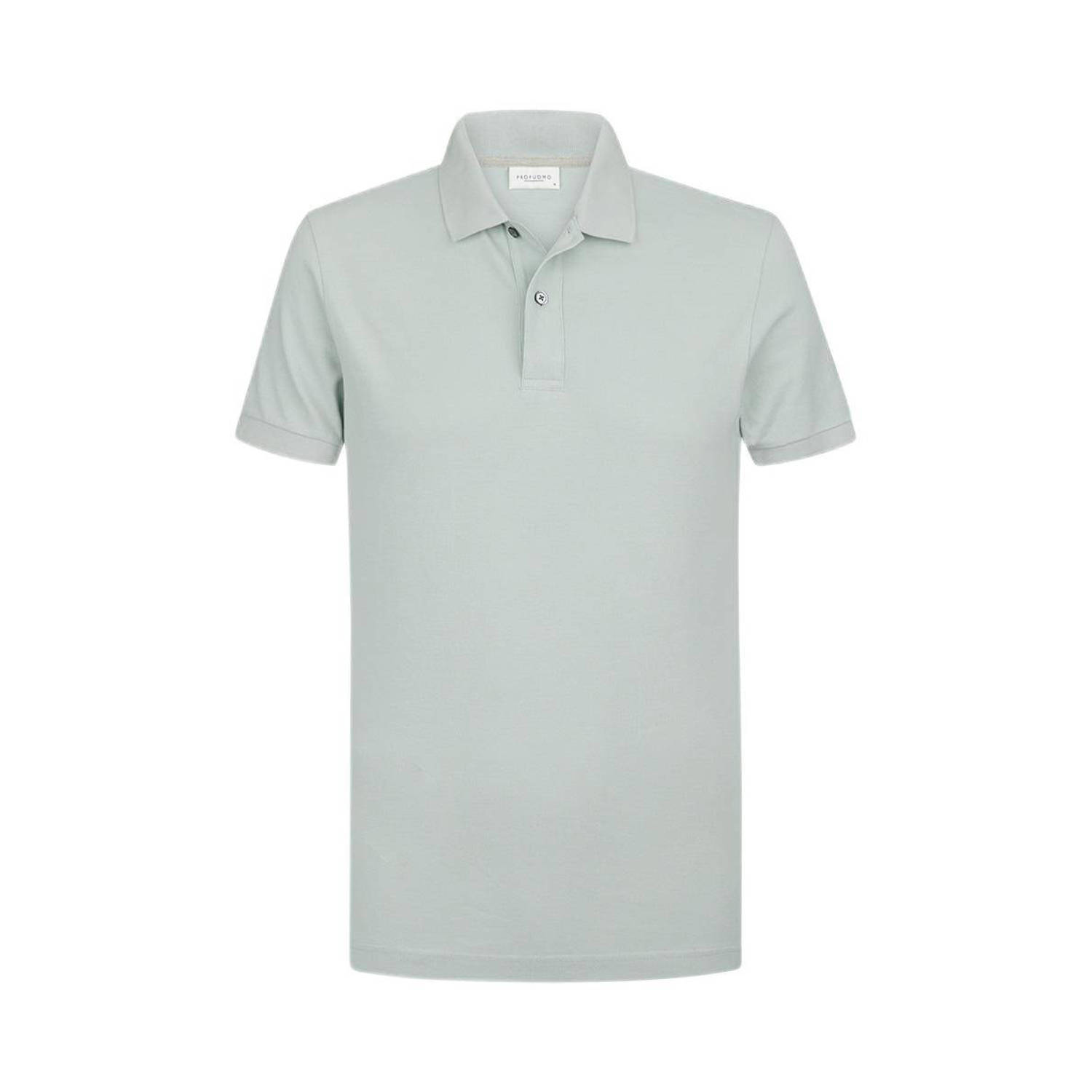 PROFUOMO Heren Polo's & T-shirts Polo Short Sleeve Mint
