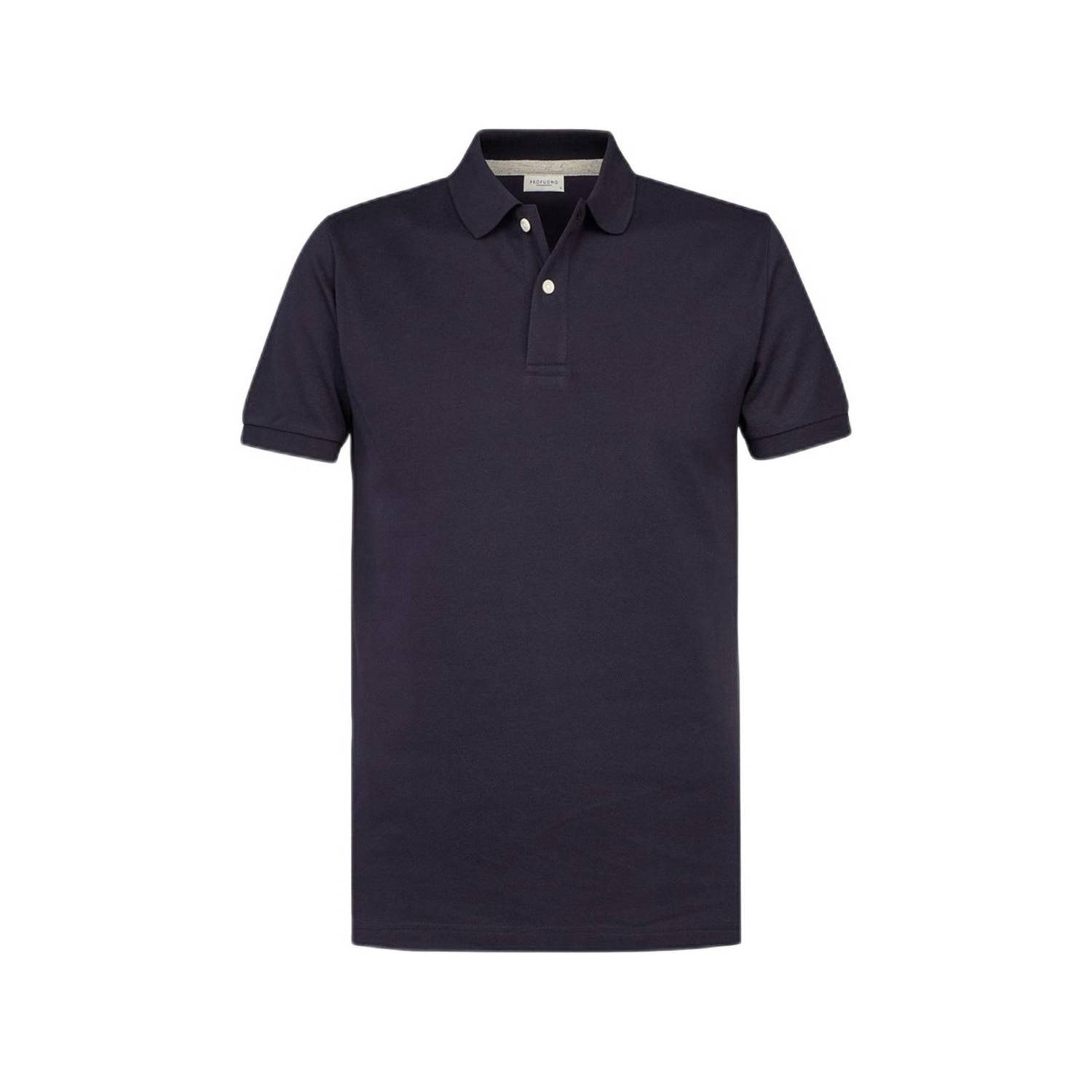 PROFUOMO Heren Polo's & T-shirts Polo Short Sleeve Donkerblauw