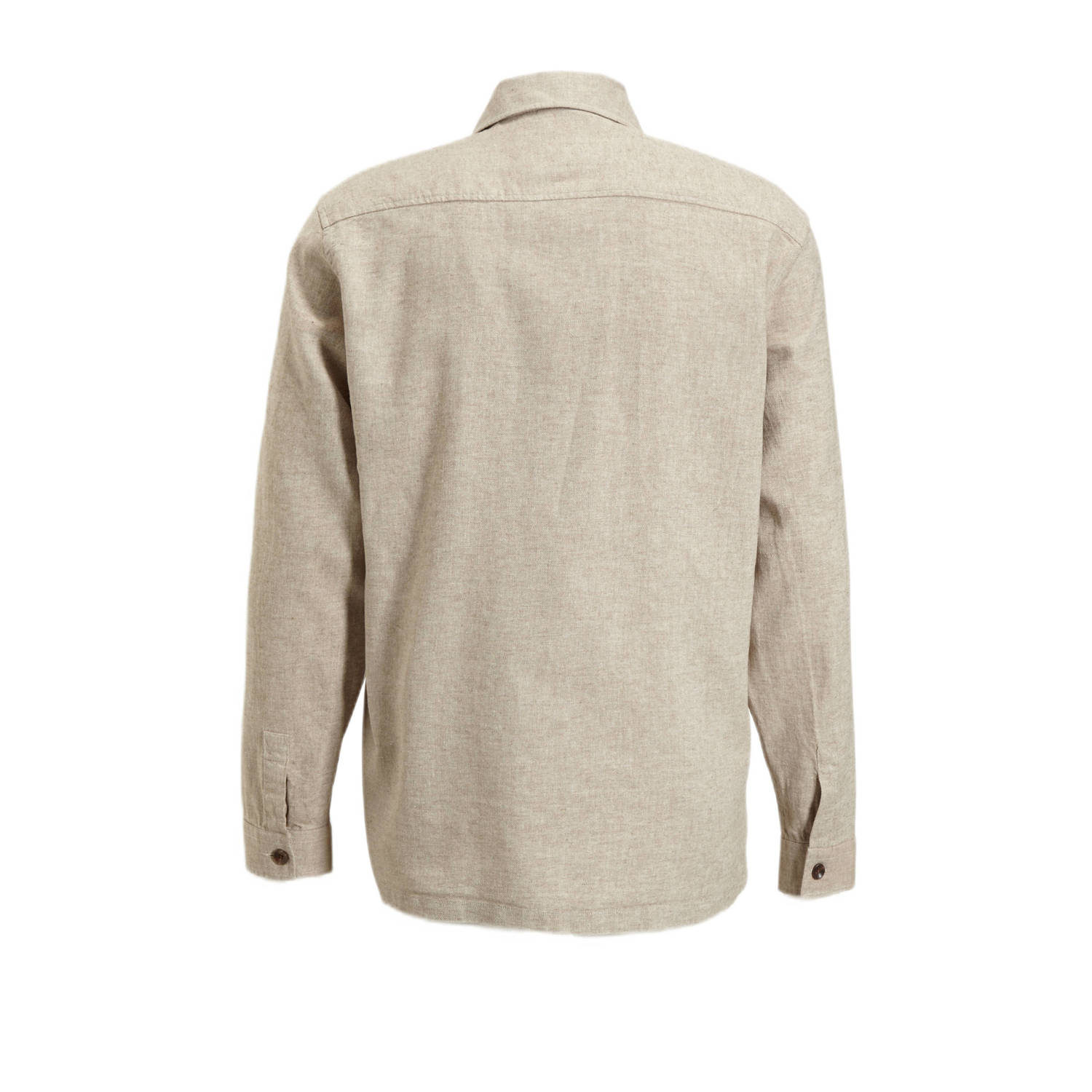 Profuomo regular fit overshirt WESTERN beige