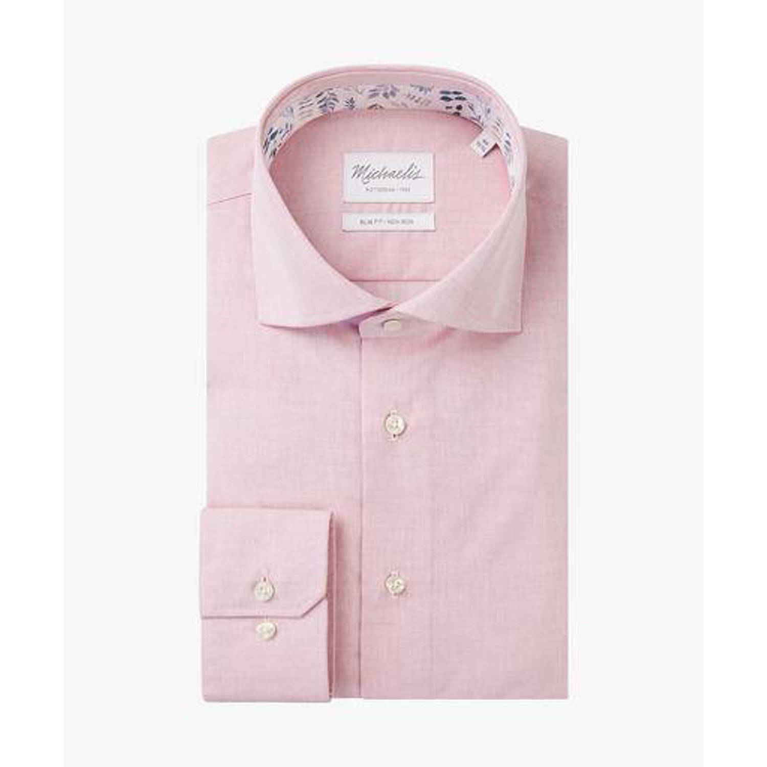 Michaelis slim fit overhemd roze