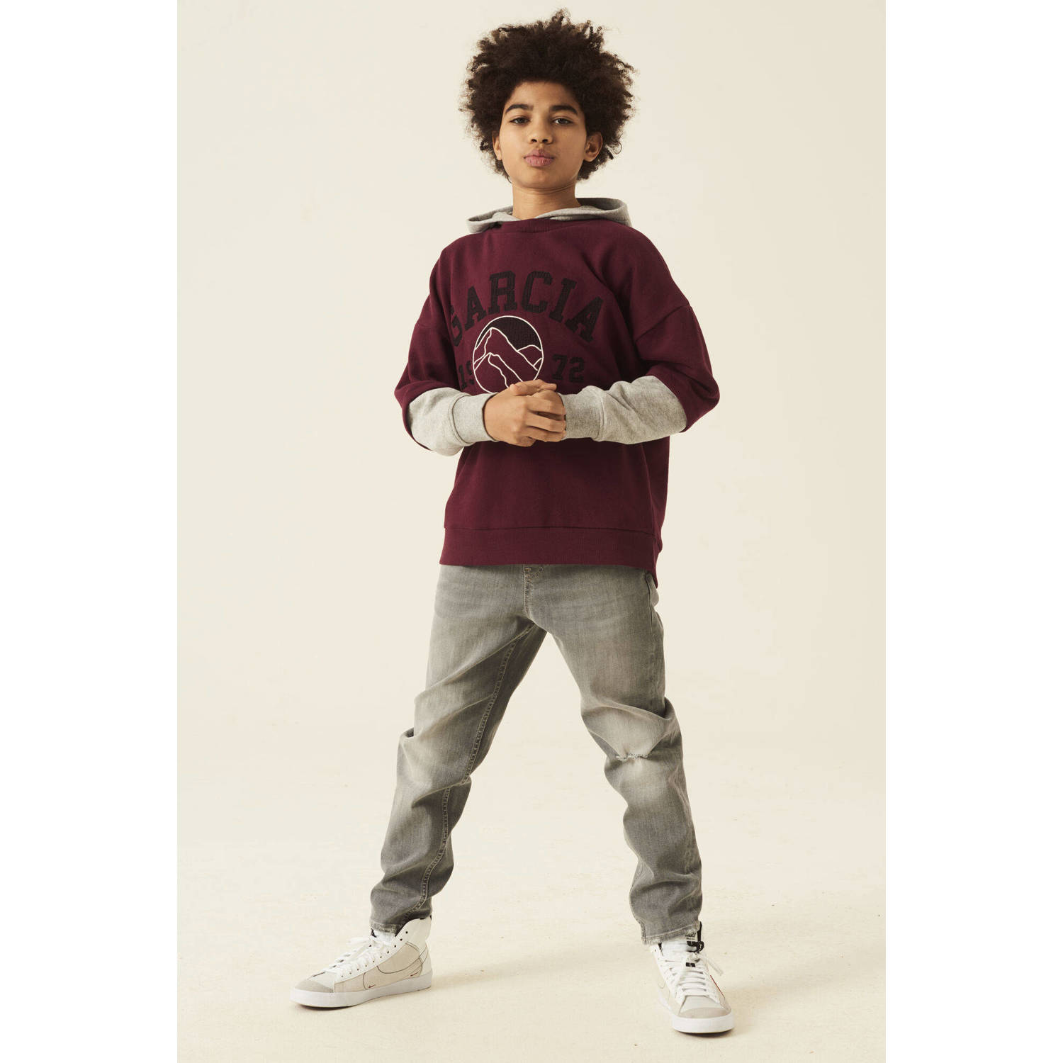 Garcia hoodie met printopdruk rood