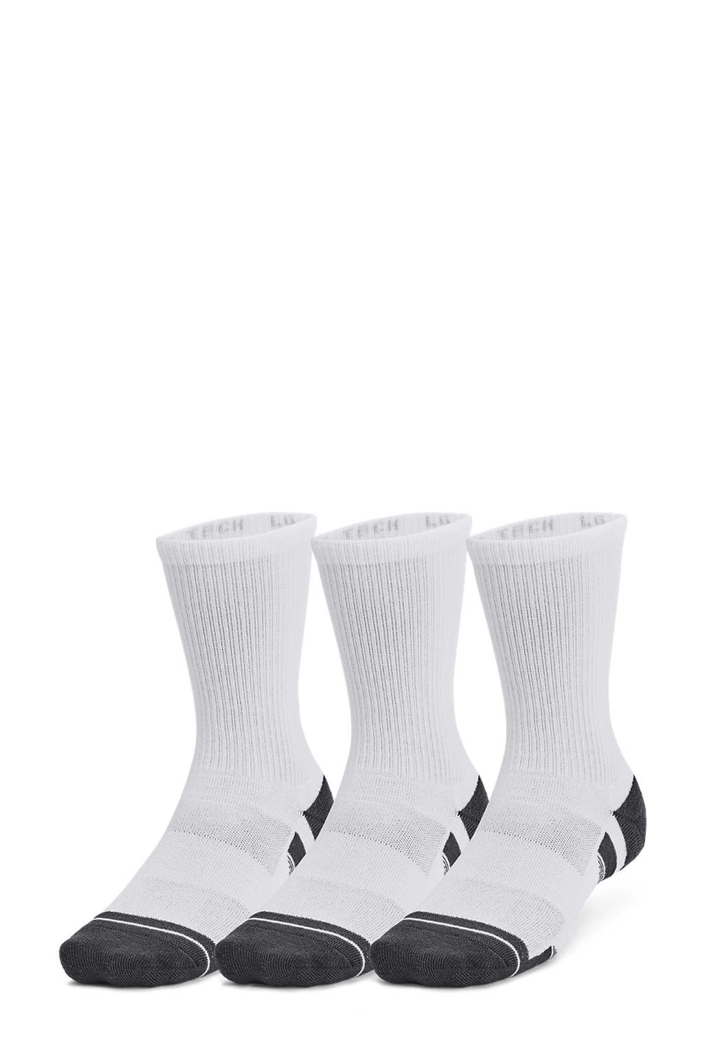 Under Armour Senior  sportsokken - set van 3 wit