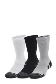 thumbnail: Under Armour Senior  sportsokken - set van 3 grijs/wit/antraciet