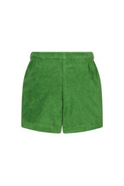 thumbnail: Groene jongens The New Chapter badstof casual short Jackie met regular waist, elastische tailleband met koord en effen