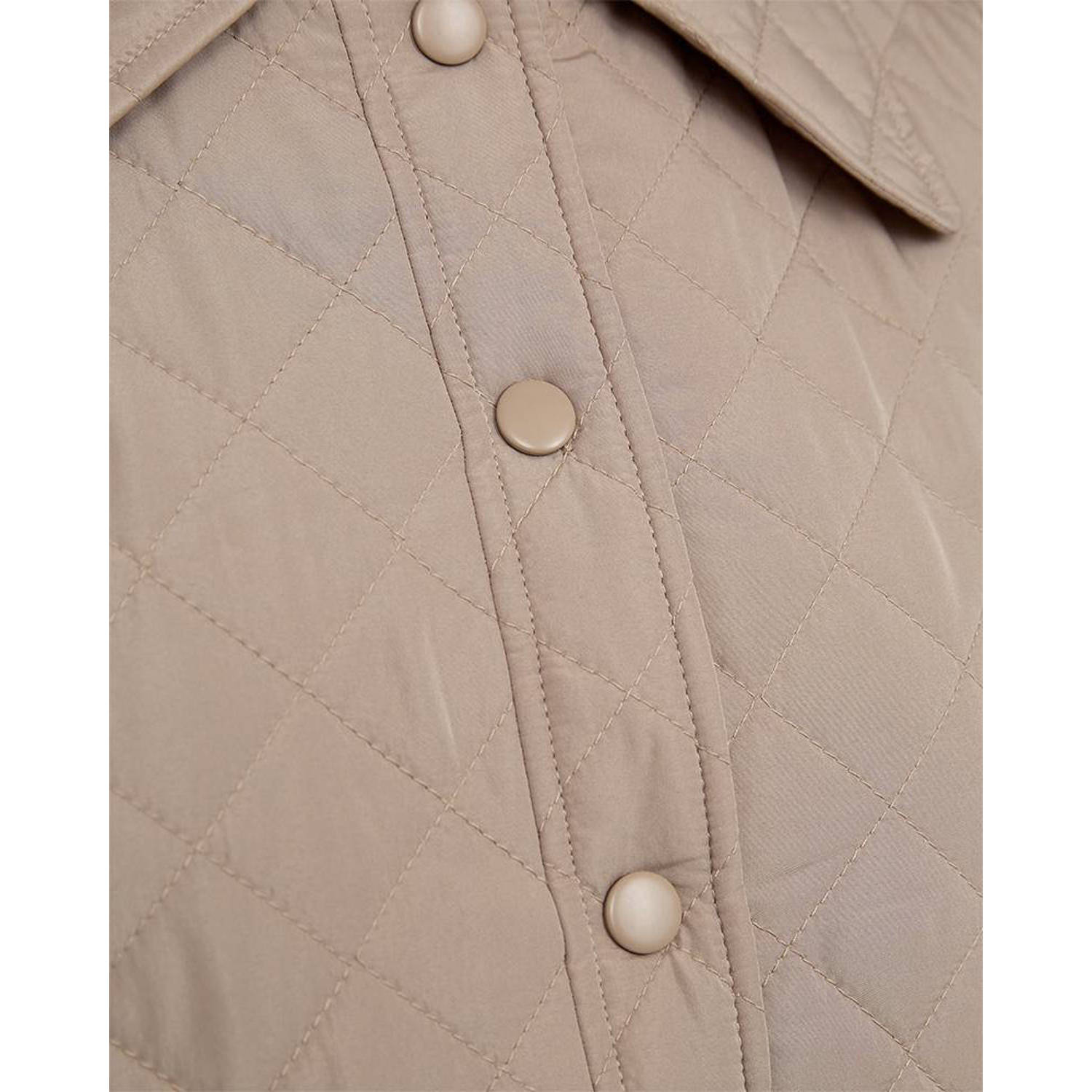 FREEQUENT quilted jasje taupe