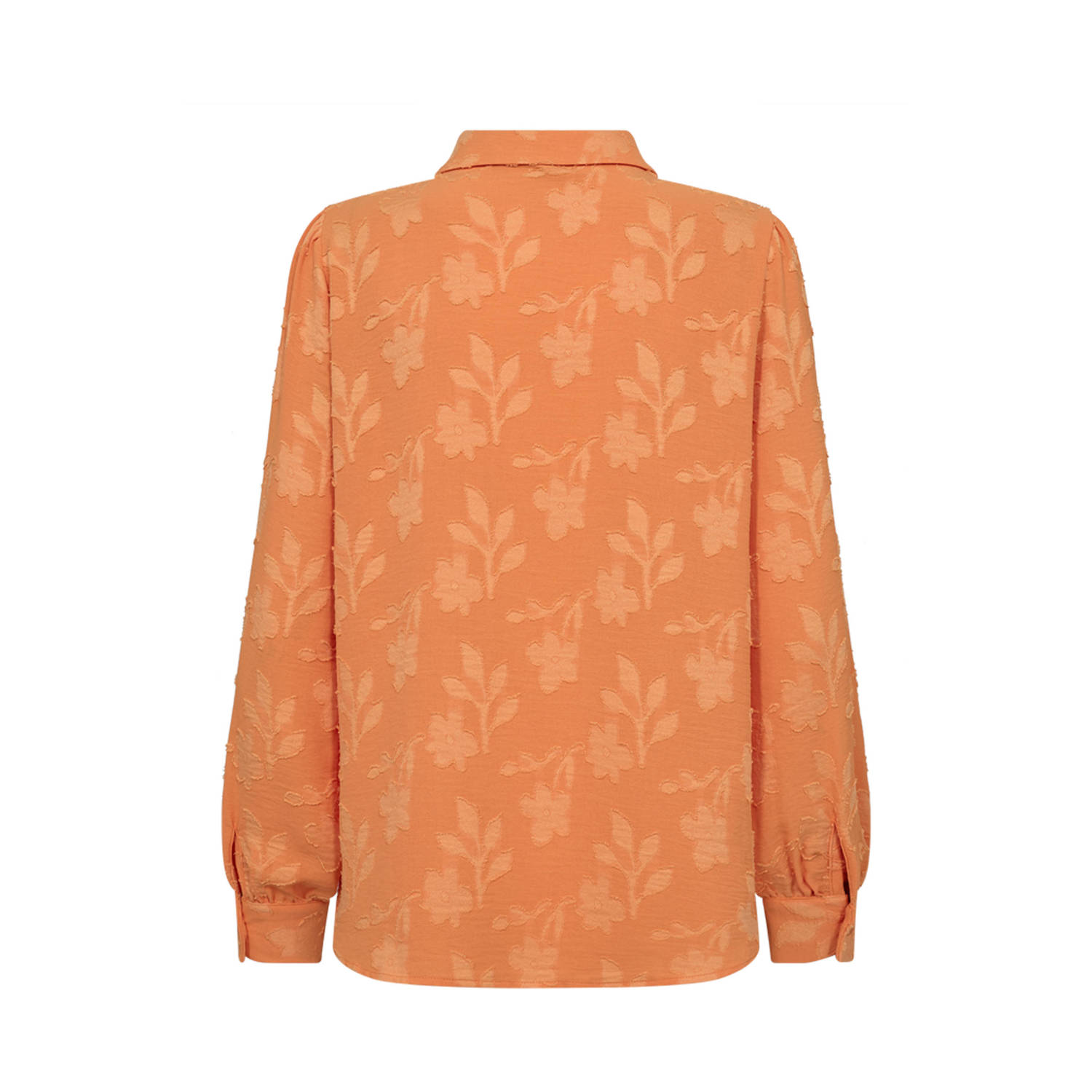 FREEQUENT blouse FQSANDO-SHIRT met all over print oranje