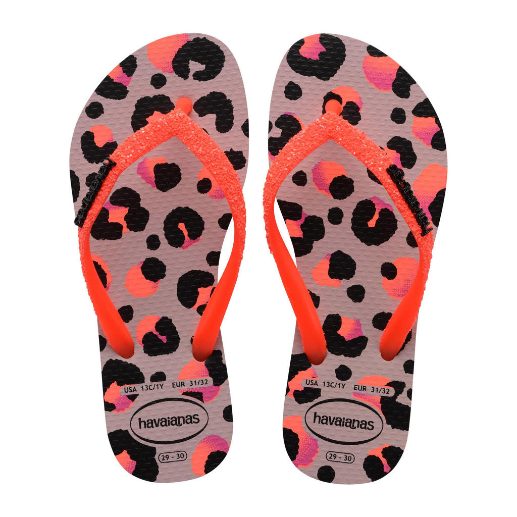 Roze meisjes Havaianas teenslippers van rubber 