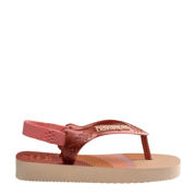 thumbnail: Havaianas   teenslippers met hielbandje roze metallic