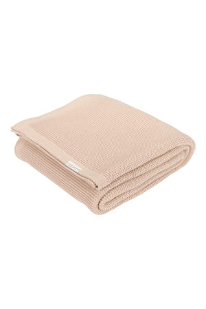 gebreide wiegdeken Beige