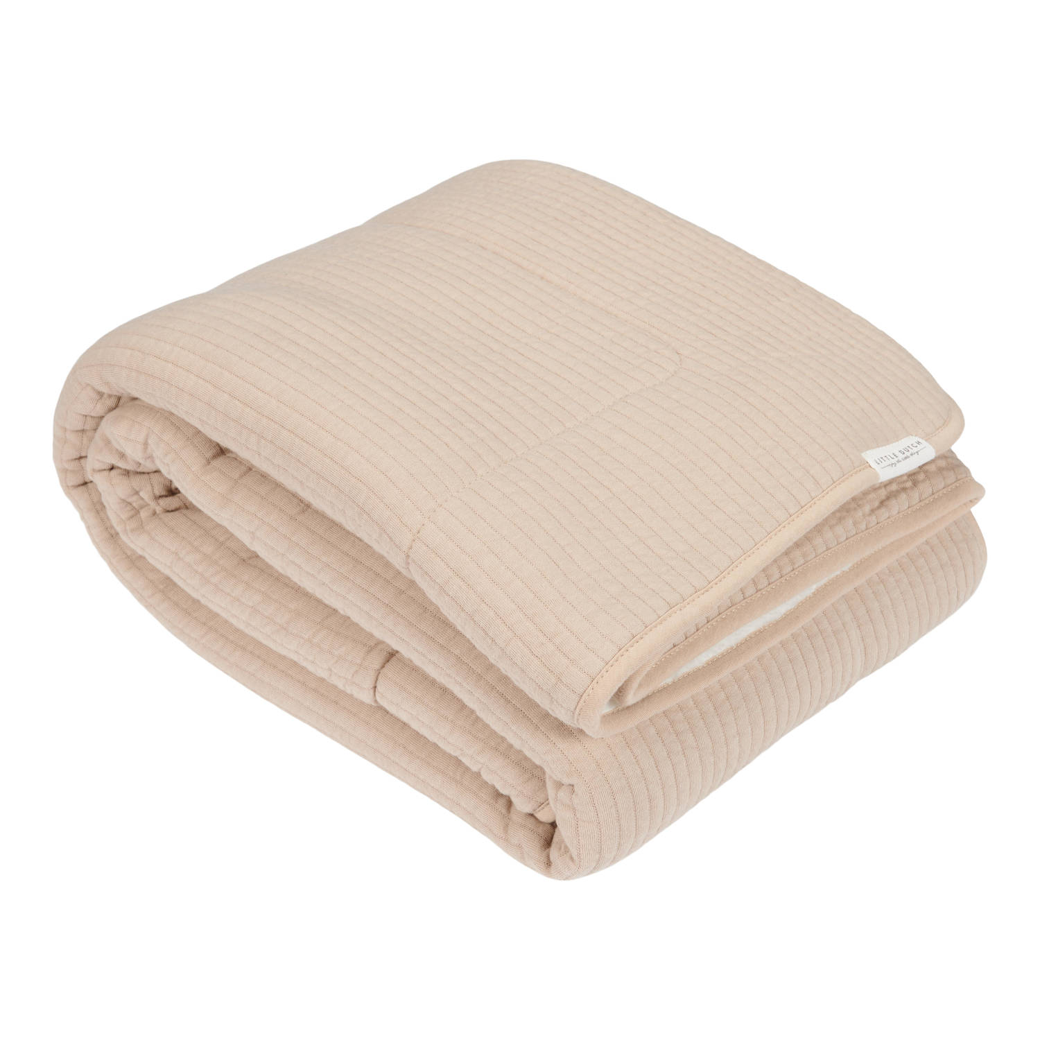 Little Dutch wiegdeken met teddy Pure Beige