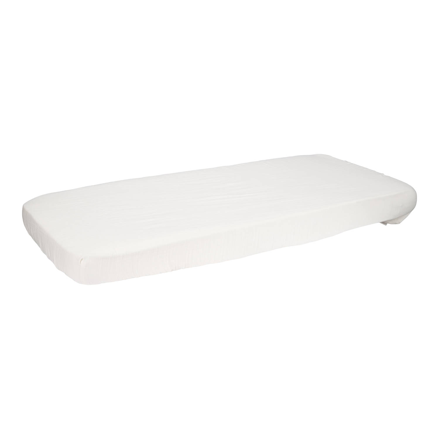 Little Dutch katoen hydrofiel wieghoeslaken Soft White