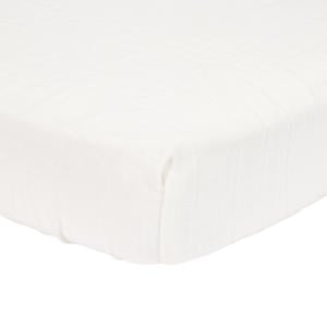 katoen hydrofiel wieghoeslaken Soft White