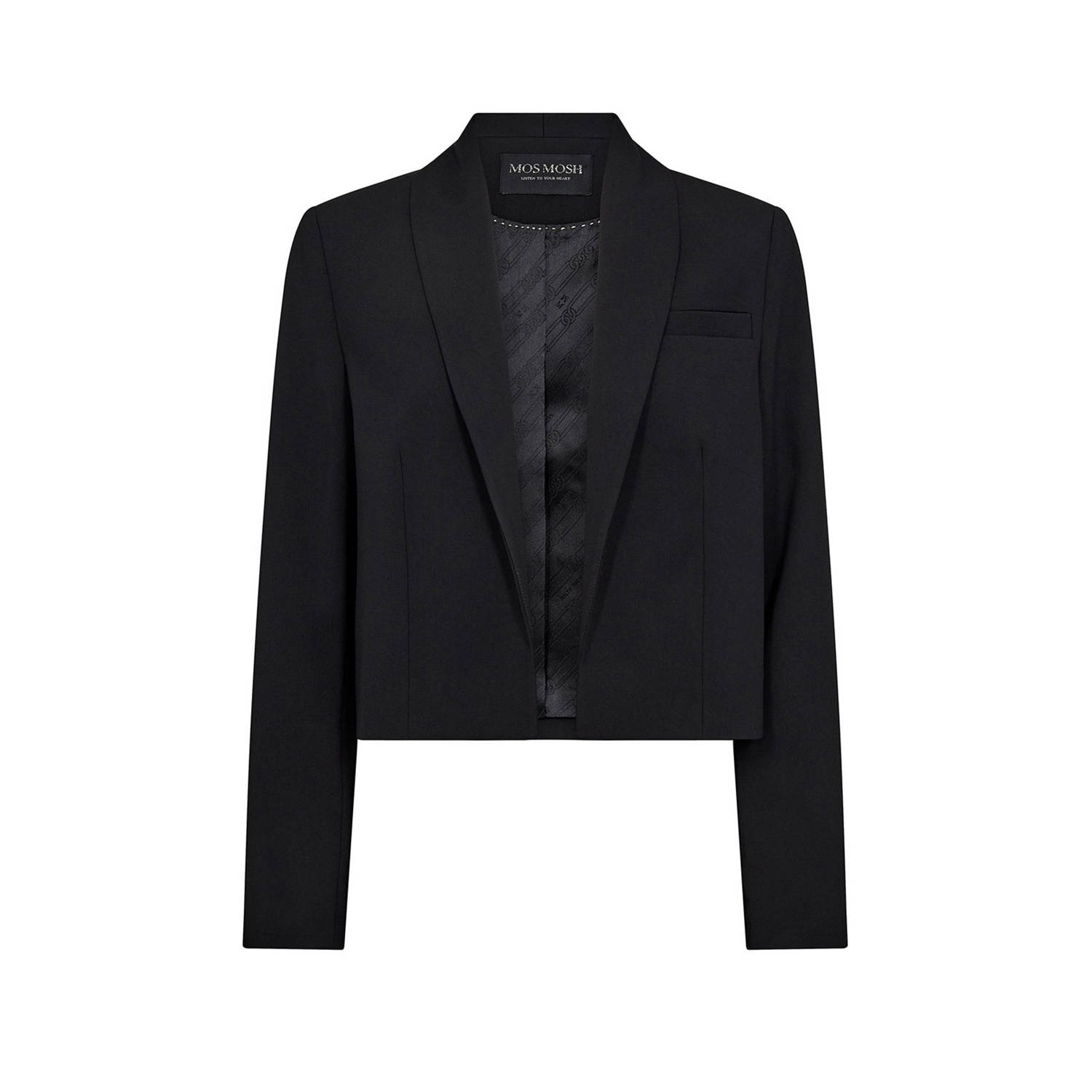Mos Mosh blazer MMLuni Leia van gerecycled polyester zwart