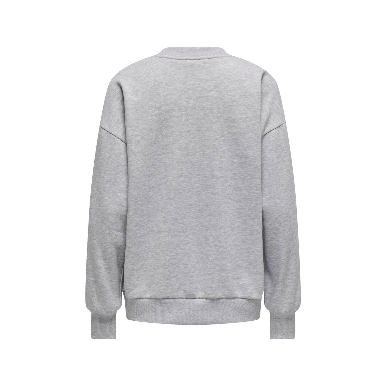 ONLY sweater ONLISA met tekst grijs