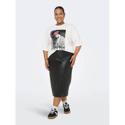 ONLY CARMAKOMA rok CARHEIDI zwart afbeelding