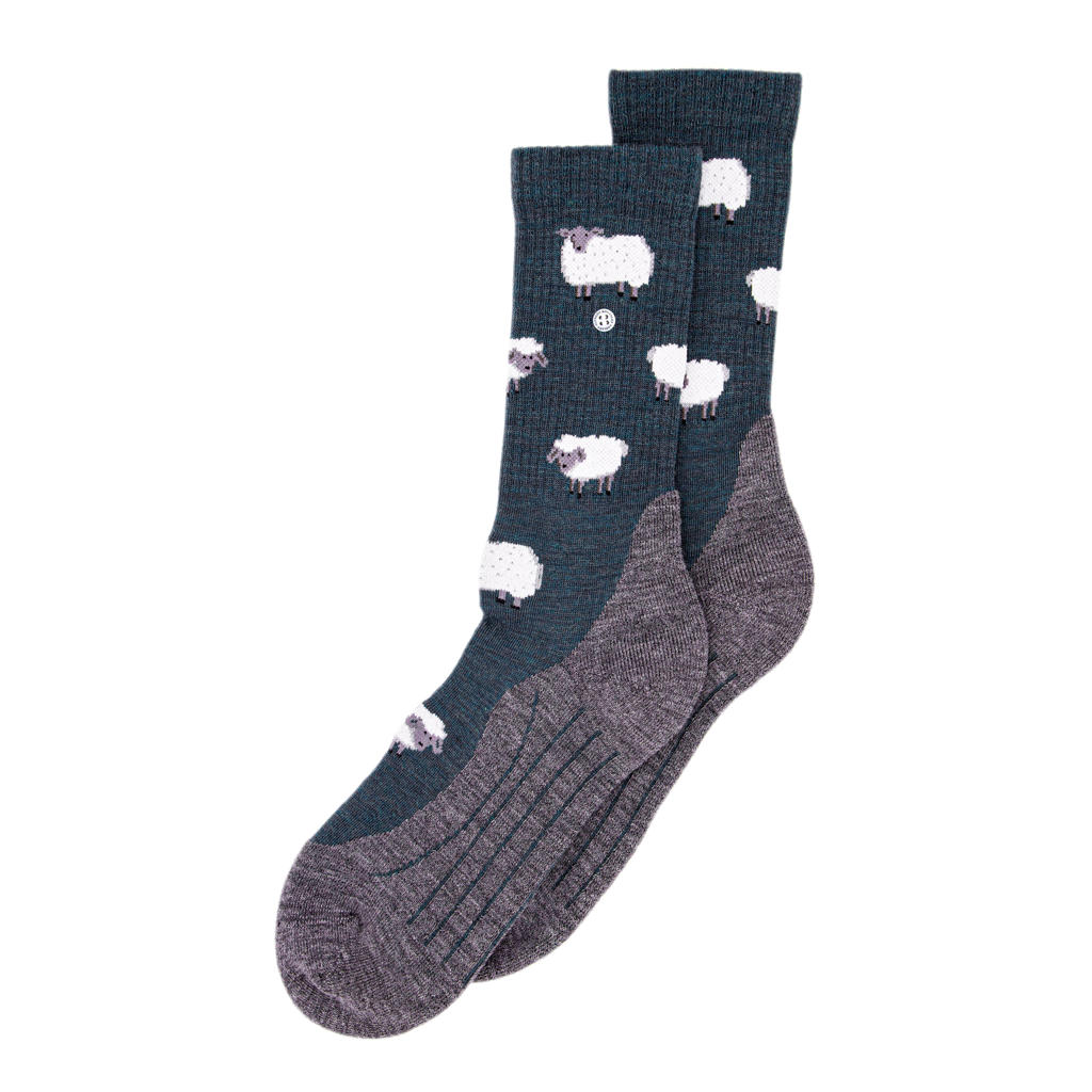 Alfredo Gonzales wandelsokken blauw/grijs