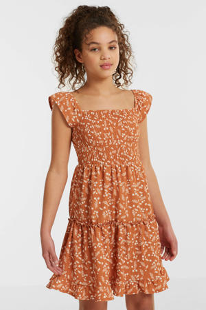 crinkle jurk met all over print