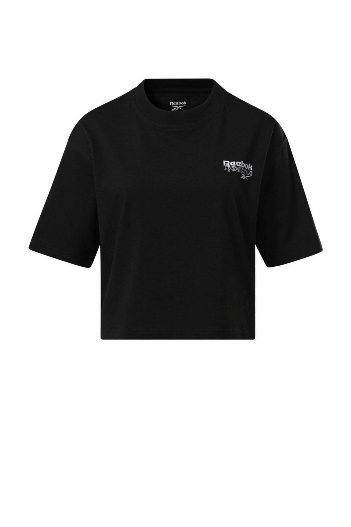 Reebok Training sportshirt zwart | wehkamp