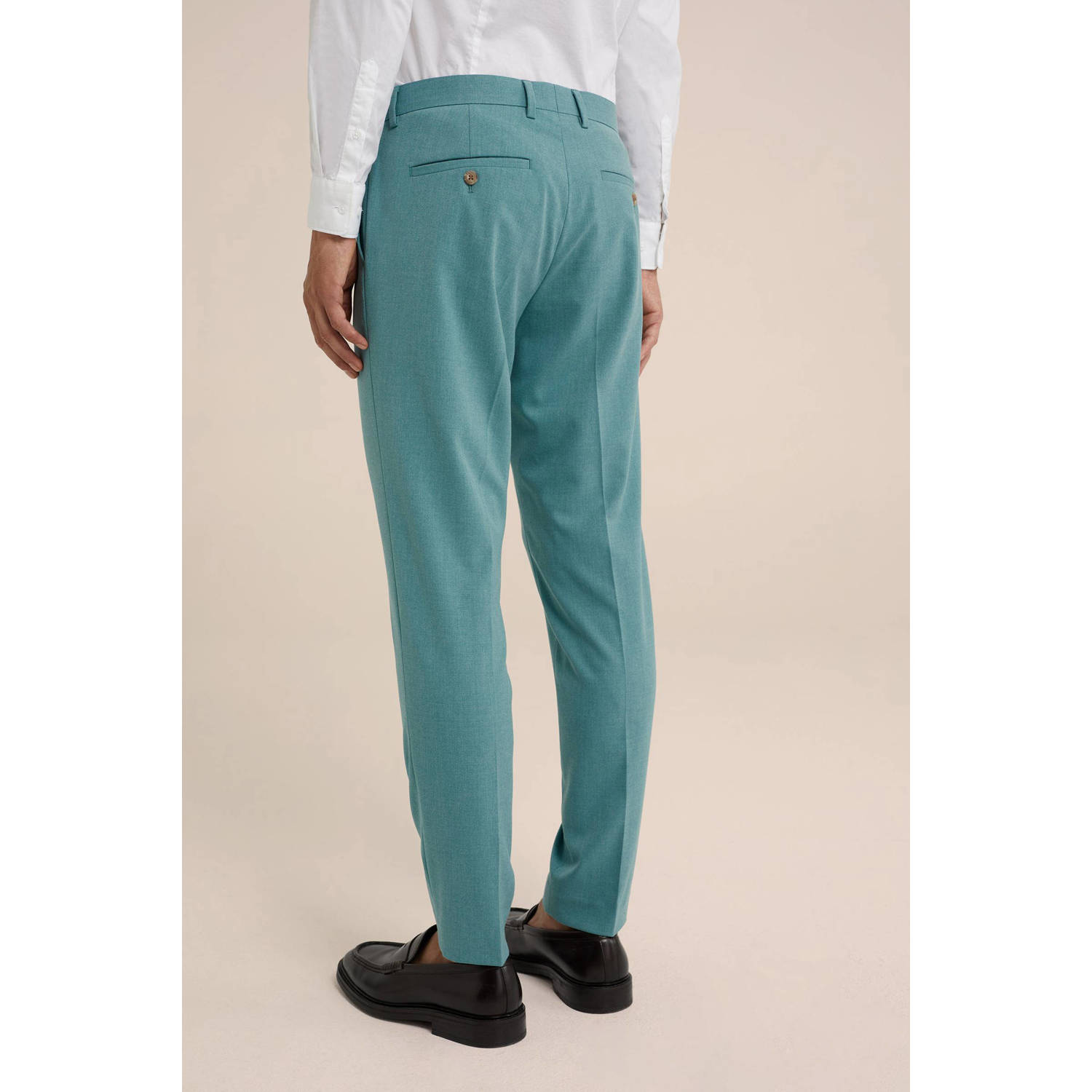 WE Fashion slim fit pantalon pastel mint