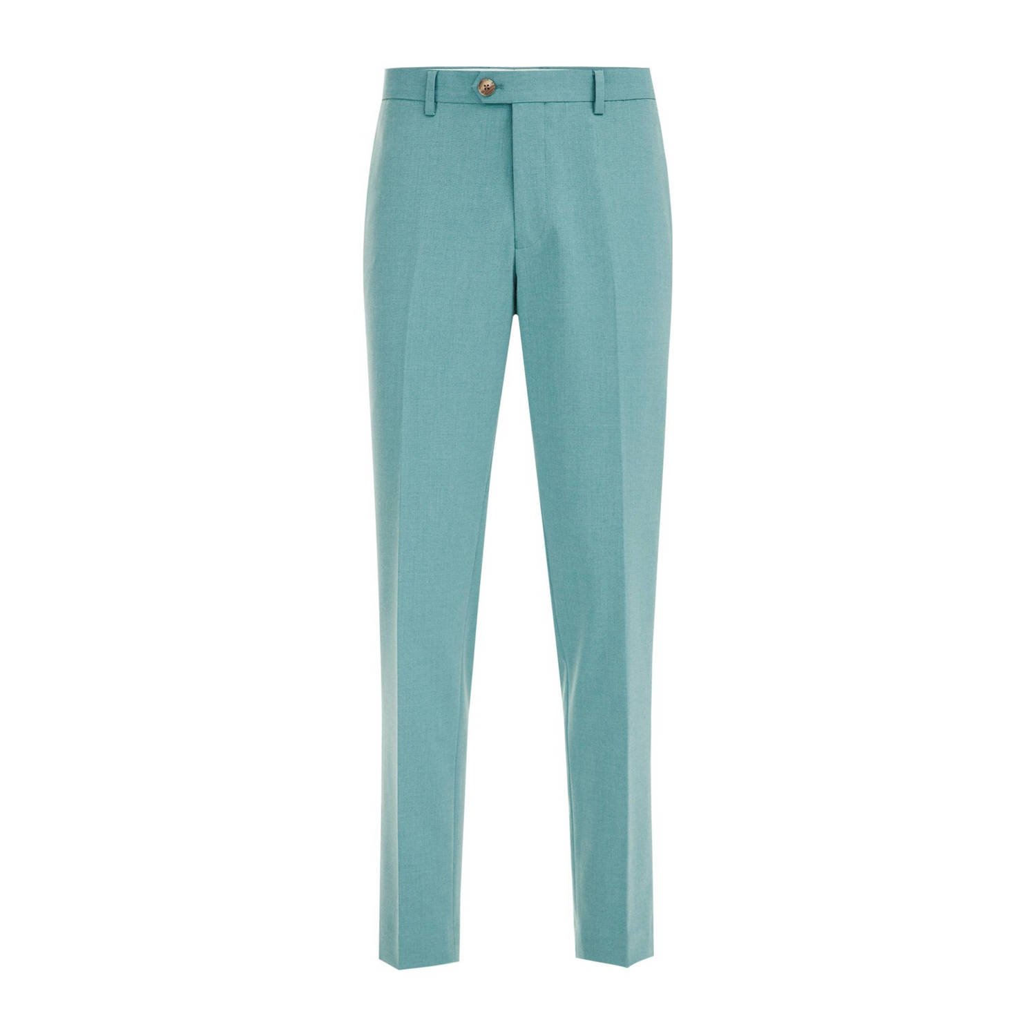 WE Fashion slim fit pantalon pastel mint