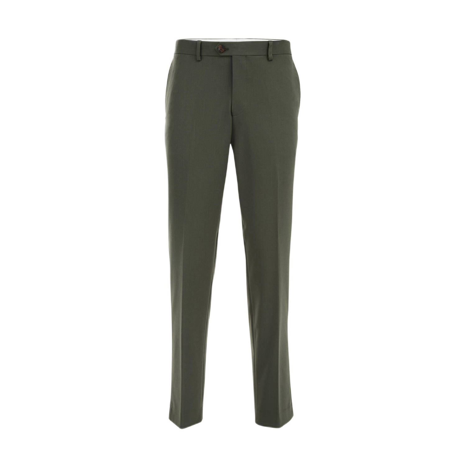 WE Fashion slim fit pantalon thyme