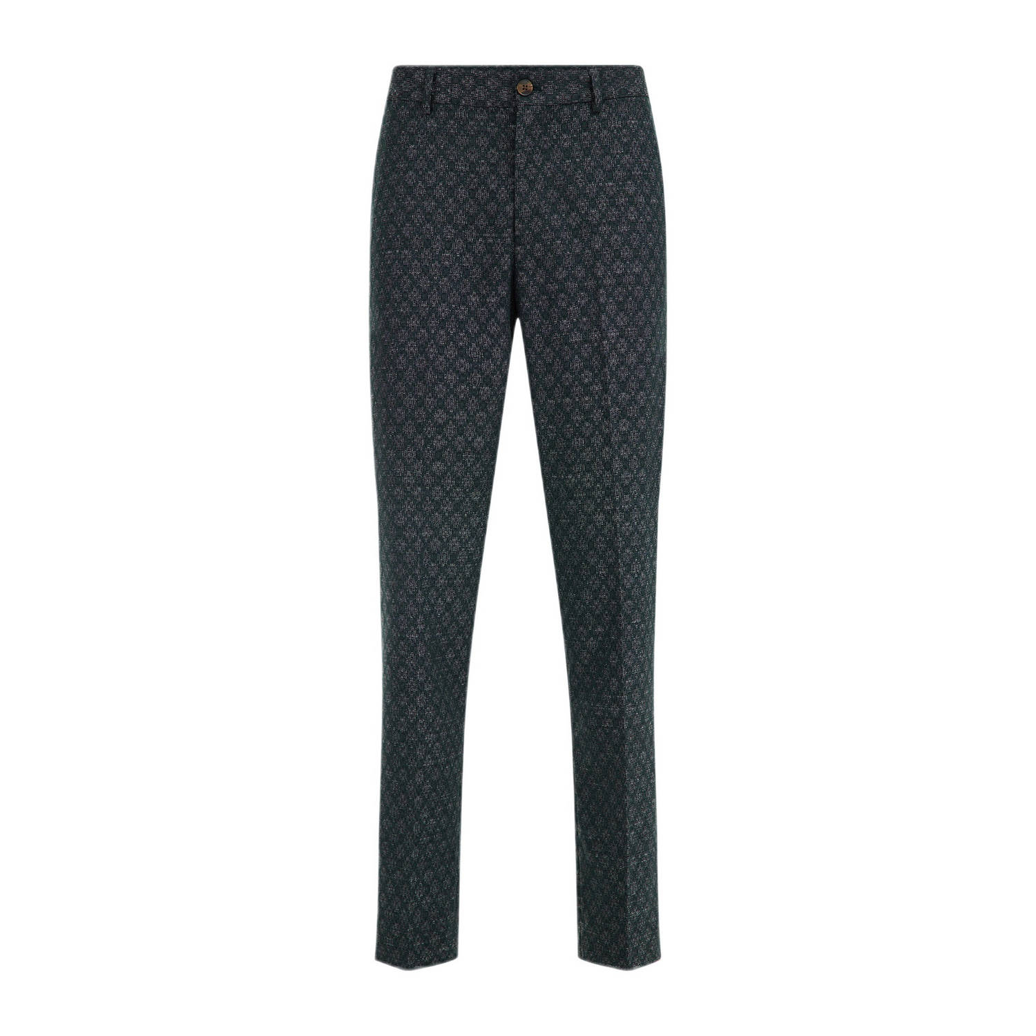 WE Fashion slim fit pantalon met all over print shadow