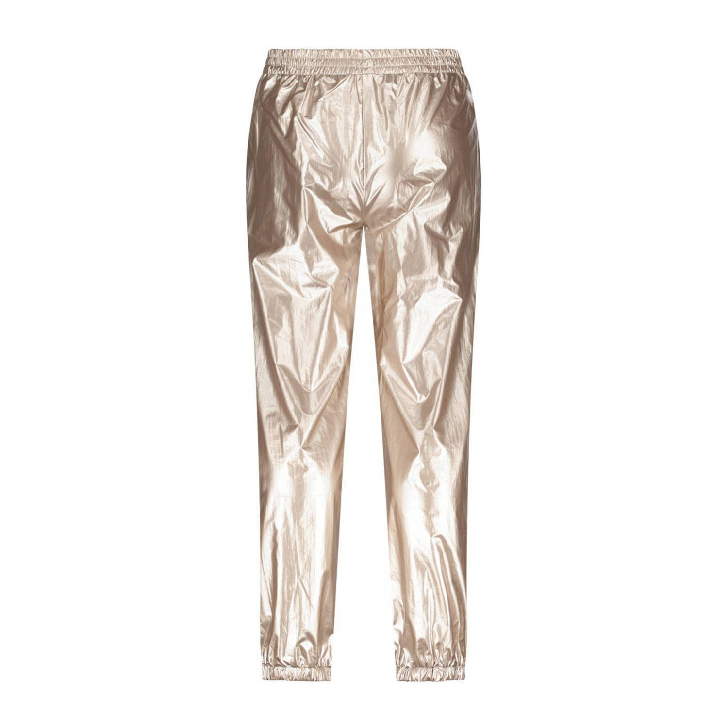 B.Nosy metallic tapered fit broek Bette rozegoud