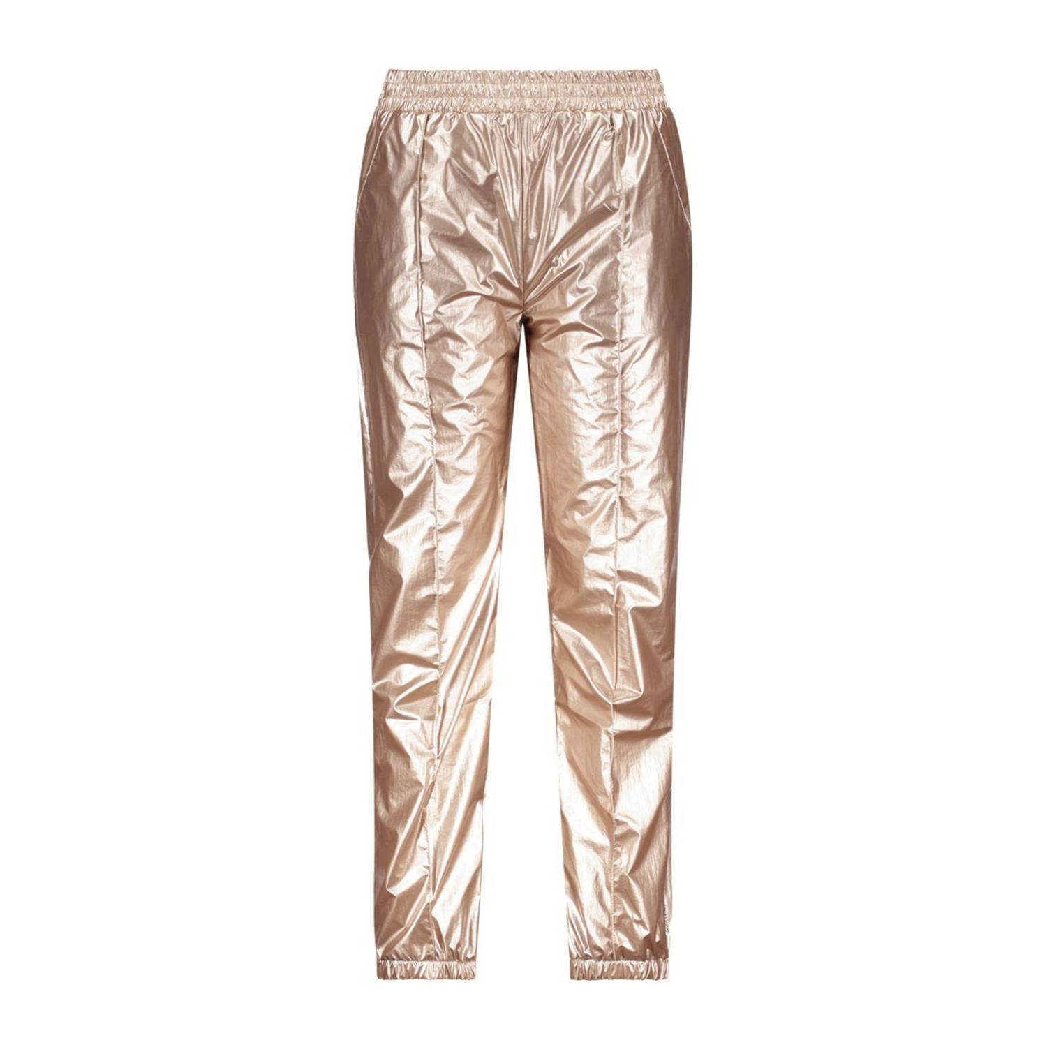 B.Nosy metallic tapered fit broek Bette rozegoud Meisjes Polyester Effen 146 152