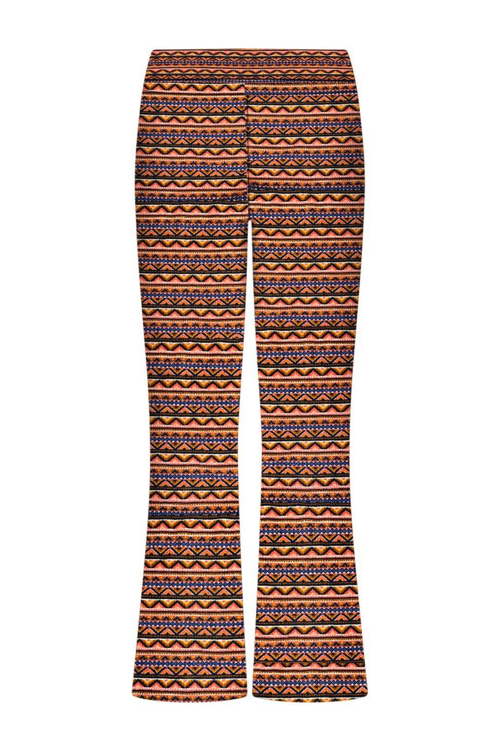 Brique en blauwe meisjes B.Nosy flared broek Bodyl van polyester met regular waist en elastische tailleband